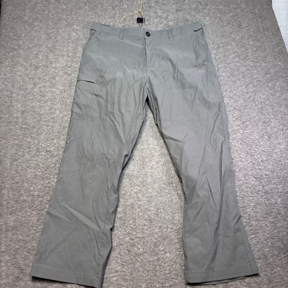 UB Tech Pants‎ Mens 38x30 Gray Classic Fit Nylon Stretch Hiking Chinos Stains